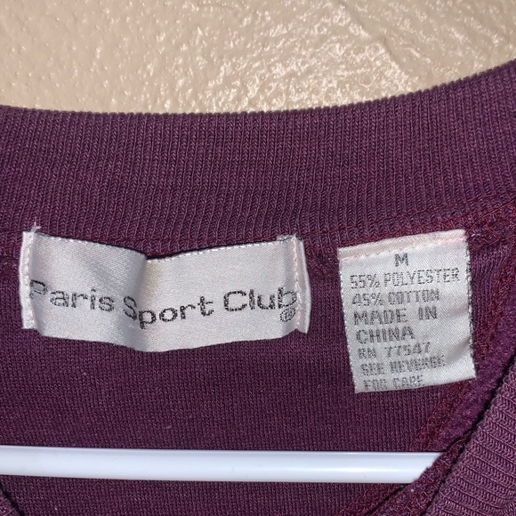 Vintage 90s Paris Sport Club Women’s Pullover Crewneck Sweater - Picture 4 of 4